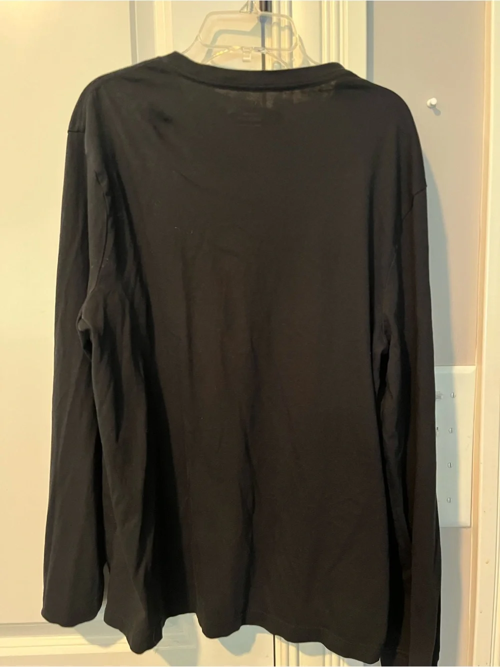 J.Crew Men's Black Long Sleeve Crewneck T-Shirt Cotton Size M